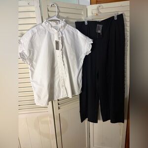 Two piece PREMIUM outfit including Sarin Matthew’s pants and a Free Assembly top